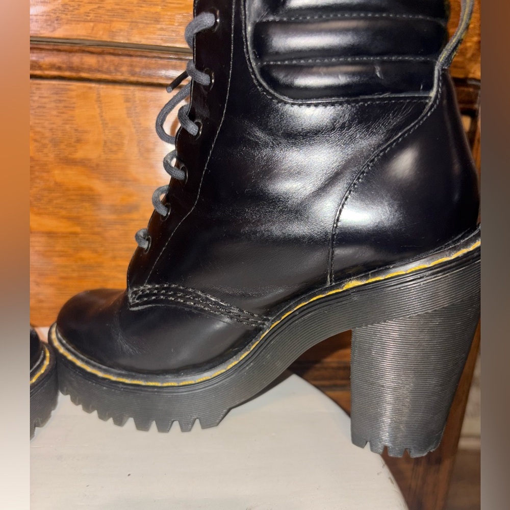 Dr. Martens Persephone Black Leather Platform Heeled Boots | Size 5 - Picture 7 of 16